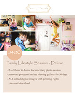 Family Lifestyle Photo Session - Deluxe