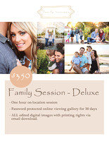 Outdoor Family Photo Session - Deluxe